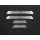 Накладки на пороги на пластик вставка шлифованный лист надпись Cayenne Turbo 4 штуки ТСС для Porsche Cayenne Turbo 2018-2021