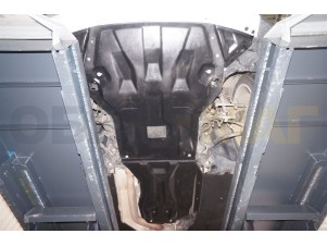 Защита картера и КПП АБС-Дизайн 2 части композит 8 мм для BMW X1 № 34.05k