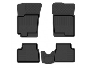 Коврики салона Rezkon резиновые 4 штуки для Hyundai Getz № 1020020100